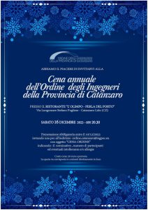 CENA ANNUALE DEGLI ISCRITTI ALL’ORDINE 2023