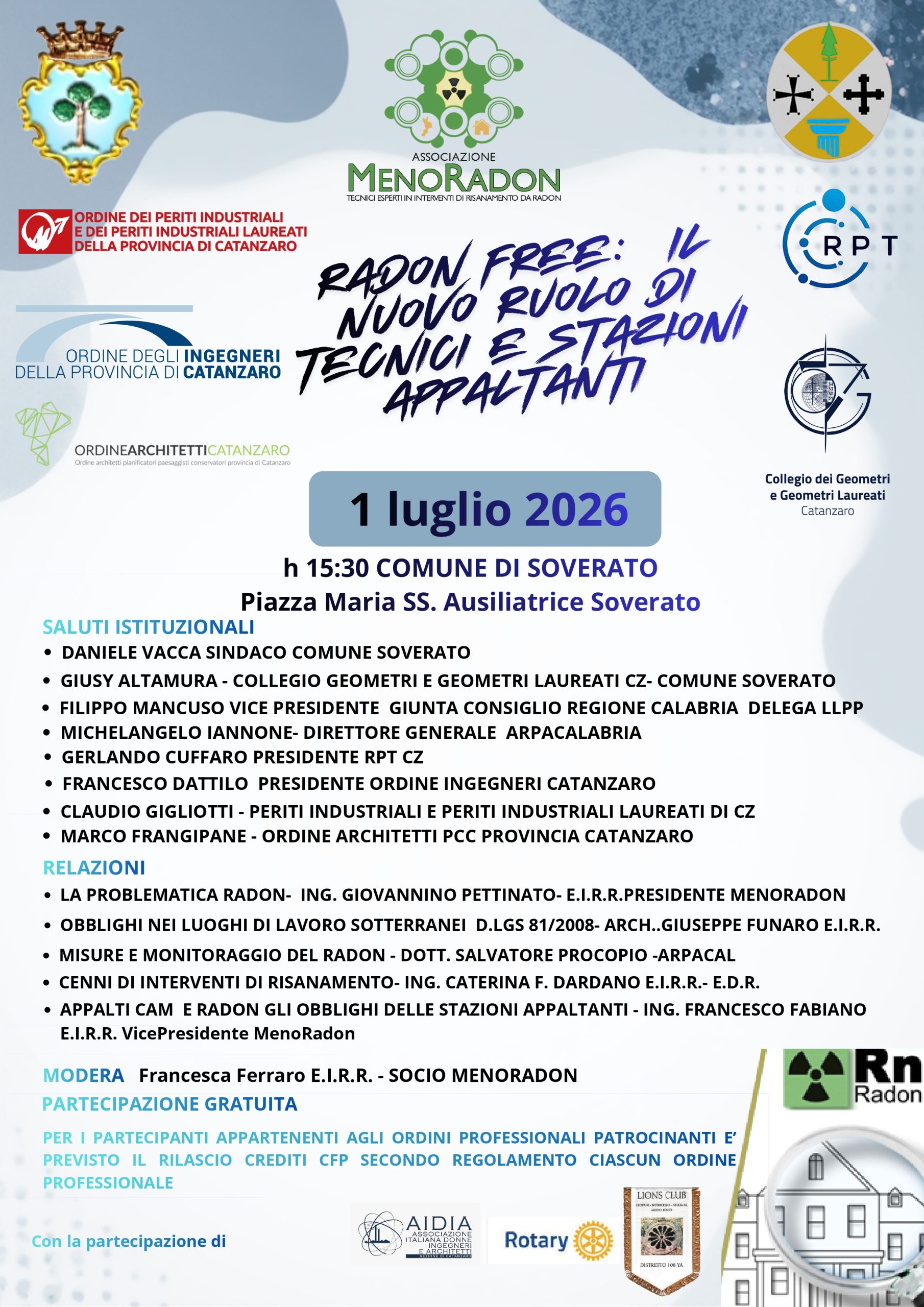 SEMINARIO 1 LUGLIO 2026 – N. 3 CFP