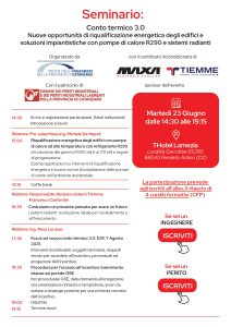 SEMINARIO 23 GIUGNO 2026 – N. 4 CFP